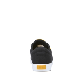 Supra Mens STACKS II VULC Low Top Shoes Black/Golden/white | US-11470